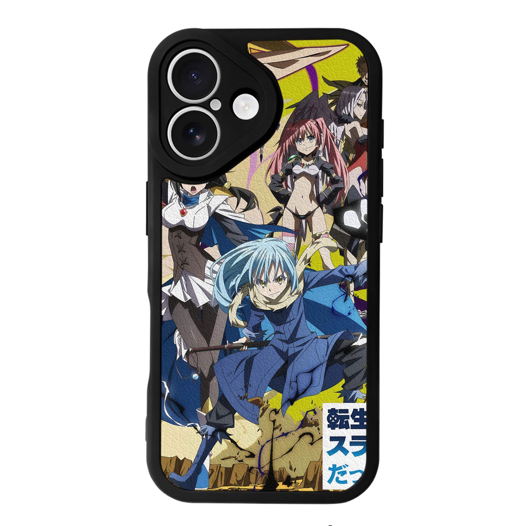 （画像用） 転スラ Regarding Reincarnated to Slime 【iPhone 16シリーズ対応】シリコンスマホケース（レザー調） 材質：シリコン